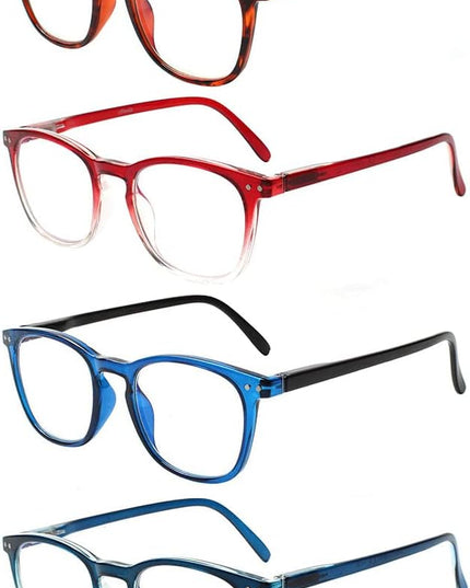 Henotin 3-Pack Blue Light Blocking Reading Glasses,Spring Hinge Computer Readers for Men Women,Anti UV Ray Filter Eyeglasses (reading glasses for women, 1.75, Diopters)