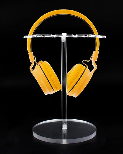 Clear Acrylic Headphone Stand for AirPods Max/Gaming Headsets (HyperX/Xbox) - Universal Holder for Bose, Beats & Wireless Headphones - Space-Saving Organizer (Pure Transparency)