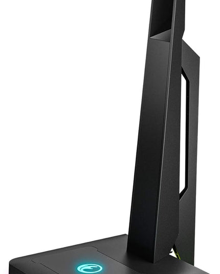 IFYOO RGB Gaming Headset Stand with 2 USB Ports, Game Headphone Mount for PC, Xbox One, PS4, Switch, Earphone Holder Hanger, Great for Gaming Stations, Fancy Desk Gamer Accessories, Black