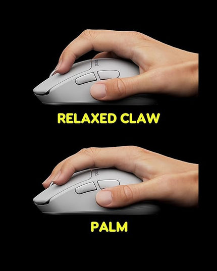Pulsar Gaming Gears X3 Crazylight Wireless Gaming Mouse, Ultra Lightweight 1.51 oz (43g), Hybrid Ergonomic, Optical Switch, 32000 DPI, 750 IPS, XS-1 Sensor, 8k Compatible (Uyuni White)