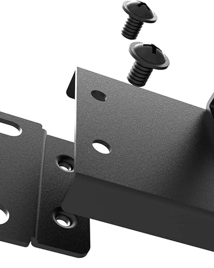 Jingchengmei 19-Inch 1U Metal Horizontal Rackmount Cable Manager with 5 D-Rings (1UCM5R440, Black)