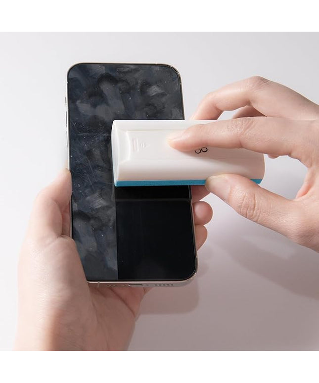CLICK CLEAN Touchscreen Mist Cleaner, Screen Cleaner, All in One Screen Cleaner Spray with Microfiber and Phone Stand for All Phones, Laptop and Tablet Screens (Light Blue)