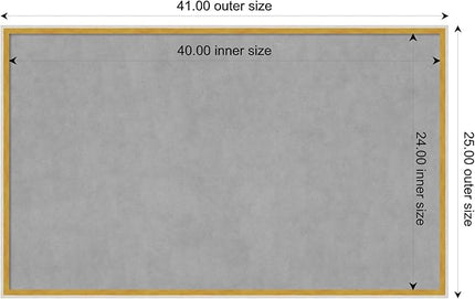 Amanti Art White Framed Magnetic Board 25x41 Large Vision Board for use with Magnets, 100% Metal Sheet to Display Items as Office Decor or for Home Organization in mudroom, Kitchen or Kids Room
