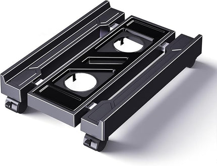Adjustable Computer Tower Stand, Ventilated PC Stand for Floor, Mobile CPU Holder with 4 Caster Wheels Fits Most PC Tower, Under Desk CPU Holder for Office,Gamers and Students