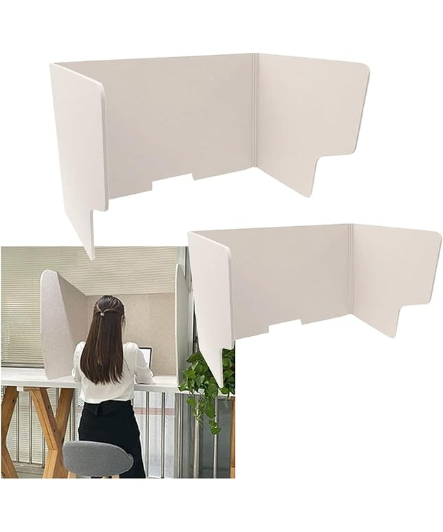 Acoustic Desk Divider Portable Soundproof Partition 2Pack Foldable Privacy Panels for Desks Ideal Office Classroom School Use Customizable Noise Reduction