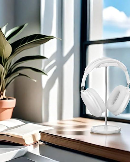 NQQNQQ Headphone Stand【1PACK】 Headphone Holder with Storage Tray Compatible for Max Pro, Beats, Bose and Most Gaming Headphones. 【No Tools Required】 YO-2 (White)