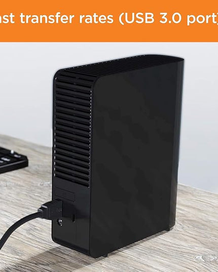 Western Digital WD 26TB Elements Desktop External Hard Drive, USB 3.0 External Hard Drive for Plug-and-Play Storage - WDBWLG0260HBK-NESN