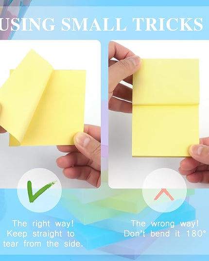 Early Buy Sticky Notes 3x3 Self-Stick Notes Yellow Color 6 Pads, 100 Sheets/Pad (Yellow)