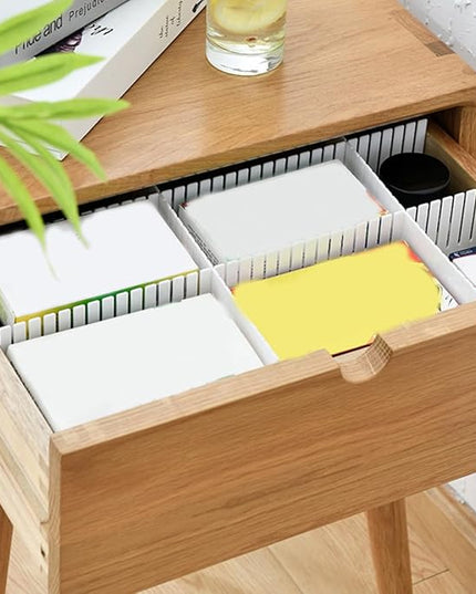 10pcs Home Drawer Dividers Combination Organizers for Socks Underwear Makeup Closet Storage Neat Partition Separators White