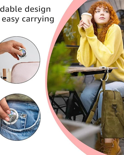 World's Best Boss Foldable Purse Hook, Boss Lady Portable Hook Handbag Desk Table Hanger, Thank You Retirement Gifts for Entrepreneur Lady, Christmas Birthday Gifts for Women Colleague Leader