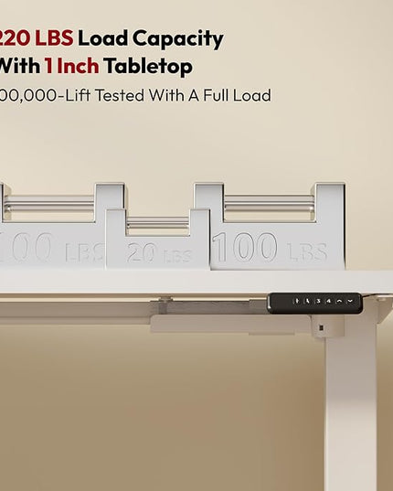 SANODESK L Shaped Electric Standing Desk with Drawer, 63 Inch Ergonomic Adjustable Height Desk with Storage, Corner Desk Sit Stand up Computer Table for Work Office Home, White