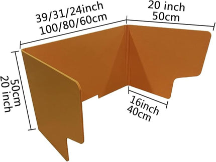 Acoustic Desk Divider Portable Soundproof Partition Panels 2 Pack Foldable Privacy Screens for Desks Ideal Office Classroom Customizable Workspace Solution