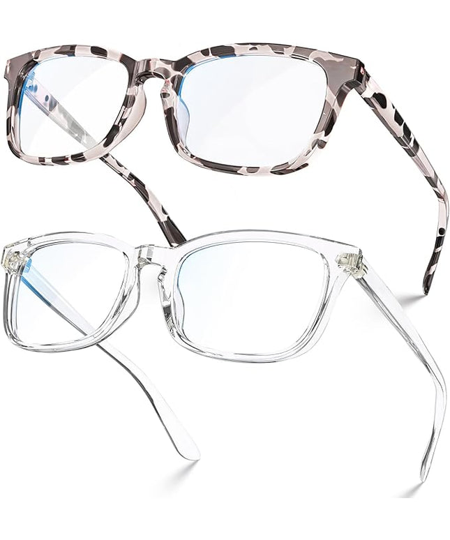 VISOONE Blue Light Blocking Glasses Square with Anti Computer Glare for Gaming Women and Men MONTANA