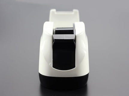 BeeChamp Heavy Base Nonskid Desk Tape Dispenser One-Hand Dispensing (White)