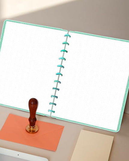 A4 TUL Discbound Dotted Refill Paper, 11-Disc Dot Grid Filler Paper, 100Sheets / 200Pages, 100gsm White Paper, 8.5'' x 11''