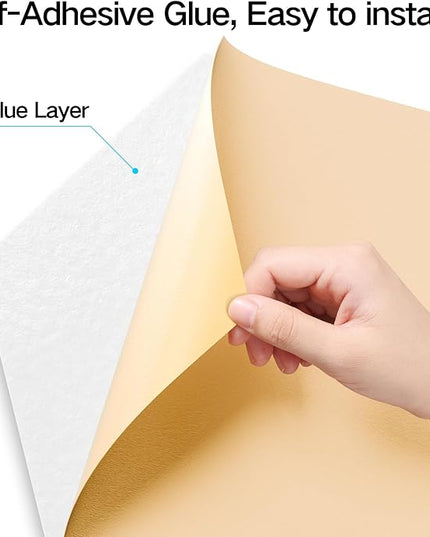 12-Pack Self-Adhesive Acoustic Panels 12" x 10" x 0.4" High-Density, Flame-Resistant Soundproof Foam. Absorbs Noise and Eliminates Echoes, Hexagonal 3D Design(BlackFace)