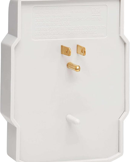 Tripp Lite 6 Outlet Surge Protector Power Strip, Direct Plug in, Gray, Lifetime Limited Warranty & $10,000 Insurance (SK6-0) White