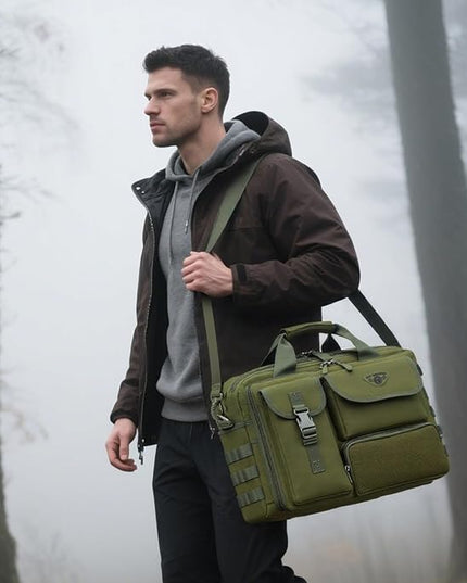 Stypos Tactical Laptop Bag for Men,14inch/15.6inch/17.3inch Messenger Bag Military Shoulder Bag,Flight Work Bags for Pilots