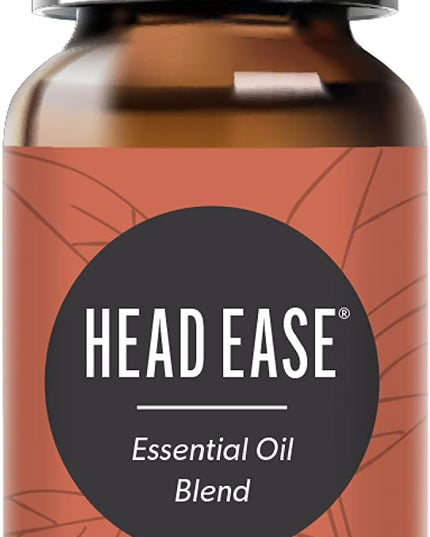Edens Head Ease Essential Oil Blend- 100% Pure Premium Grade, Undiluted, Natural, Therapeutic, Aromatherapy, The Best for Diffusing, Skin, Face, Humidifiers 10 ml (.33 fl oz)