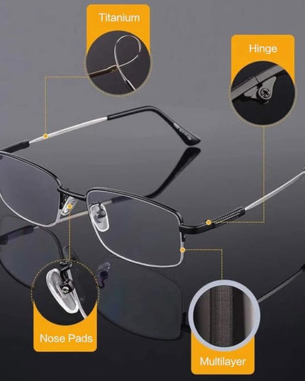 Progressive Multifocus Computer Reading Glasses Blue Light Blocking No Line Lenses Multifocal Readers for Men and Women