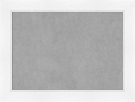 Amanti Art White Framed Magnetic Board 25x33 Medium Vision Board for use with Magnets, 100% Metal Sheet to Display Items as Office Decor or for Home Organization in mudroom, Kitchen or Kids Room
