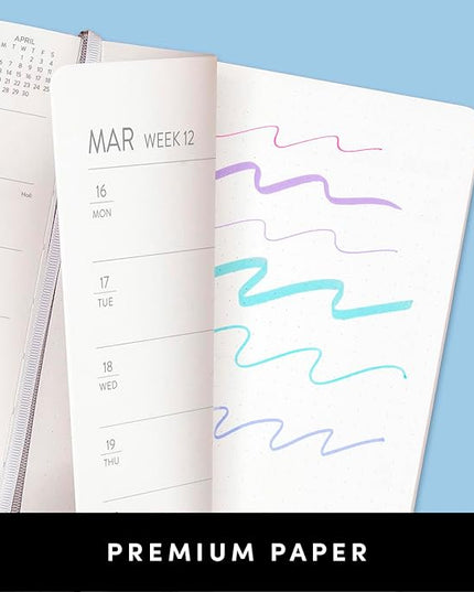 PAPERAGE 2026 Weekly & Monthly Planner, 12 Months (January 2026 - December 2026), 5.6 in x 8 in, Hardcover 2026 Planner with Weekly & Monthly Spreads, Note Pages, Stickers & Back Pocket – Marigold