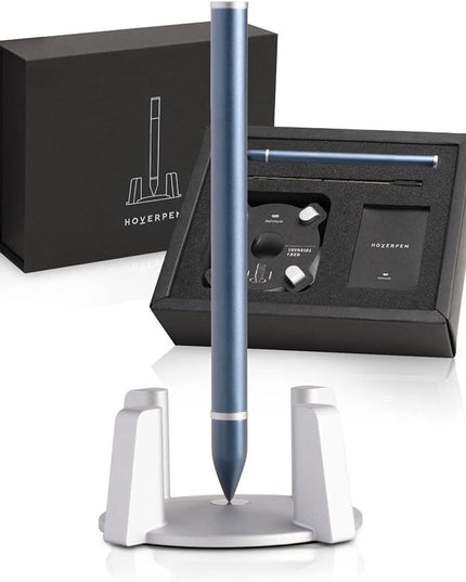 novium Hoverpen - Luxury Pen for Men & Women, Vertically Standing Executive Ballpoint Pen with Top Grade Free-Flowing Ink Refill, Metal Made, Unique Gifts, Luxury Pen for Men, Mens Gifts Ideas