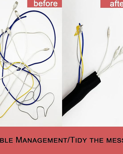 Braided Split Wire Loom Black Wire Cover Protective Harness Tubing Cable Management Self Wrap Cord Sleeve Mesh Woven 1/2"-9ft