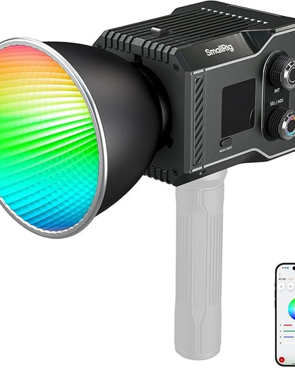 SmallRig RC 60C RGB LED Video Light, 3400mAh Battery 45min Runtime, APP Control, Potable Palm-Sized Continuous Output Lighting 2500K-10000K, for Photography/Video/Studio, Lite Edition