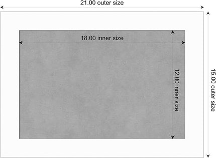 Amanti Art White Framed Magnetic Board 15x21 Small Vision Board for use with Magnets, 100% Metal Sheet to Display Items as Office Decor or for Home Organization in mudroom, Kitchen or Kids Room