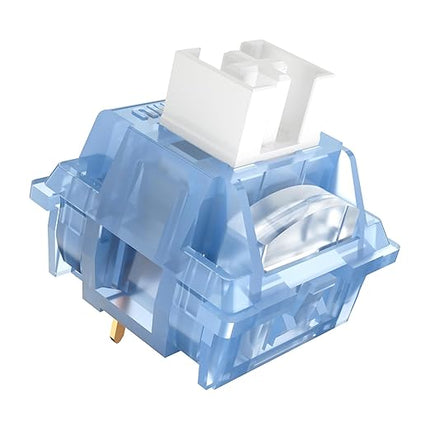 Outemu Ice Blue V3 Switch,3-pin 40gf Pre-lubed Dustproof Clicky Switches,Keyboard Clickers for 3D Prints,Suitable for MX Mechanical Gaming Keyboards(90Pcs)