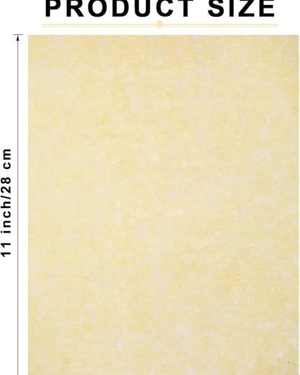 Epakh 100 Pcs Old Age Parchment Paper 8.5 x 11 Inch Standard Letter Vintage Colored Old Parchment Semblance Double Side Printing Paper (Light Beige)