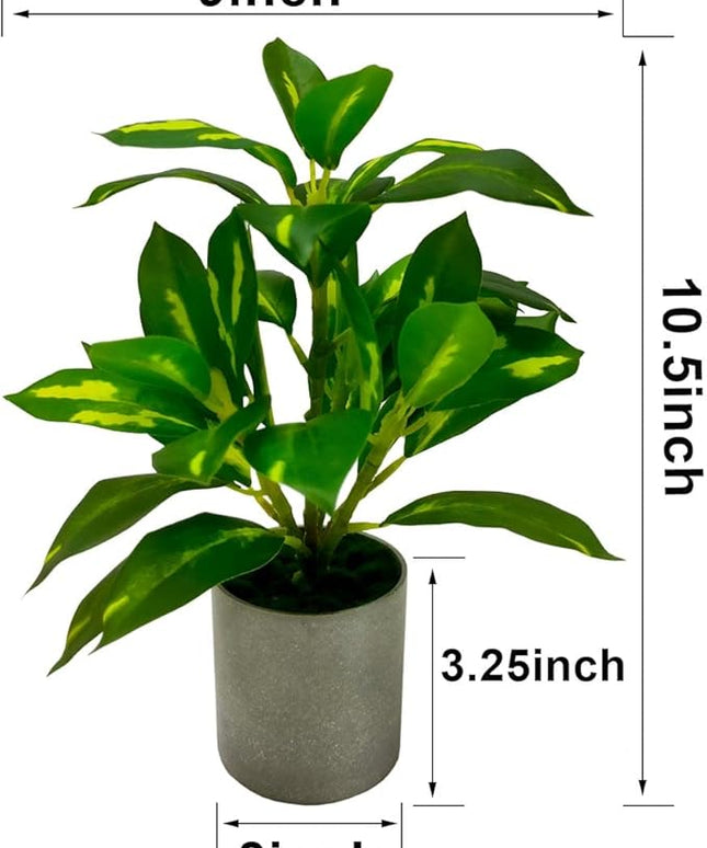 iPreference 4 Pack Mini Potted Fake Plants Artificial Lavender and Campanula Plants for Home Office Desk Room Decoration