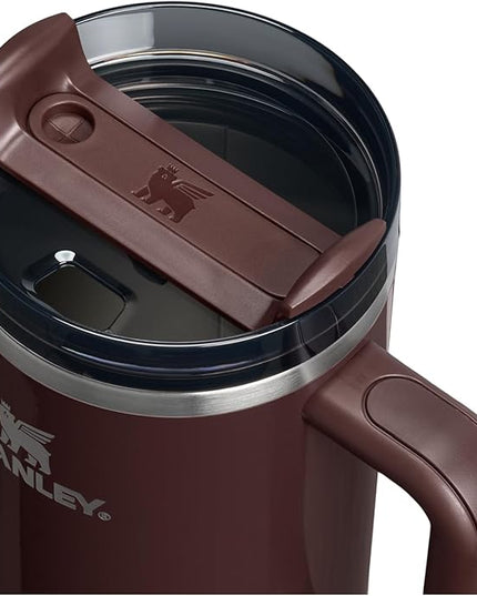 STANLEY Quencher H2.0 Tumbler with Handle and Straw 40 oz | Flowstate 3-Position Lid | Cup Holder Compatible for Travel | Insulated Stainless Steel Cup | BPA-Free | Mahogany Gloss