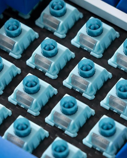 WS BigLucky Keyboard Switches, Mechanical Tactile Switches with LED Diffuser, 5 Pins Pre Lubed Key Switch for MX Mechanical Gaming Keyboard 35Pcs (Blue)