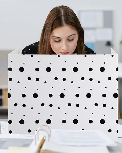 Crtiin 24 Pcs Privacy Folders for Students Desk Dividers Standard School Privacy Cardboard Board Testing Dividers Shield for Classroom Teacher Supplies Keep Eyes from roving(Classic)
