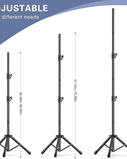 Backdrop Stand 10x7.5ft, Height Adjustable and Width Adjustable Backdrop Stand, Back Drop Stand for Balloon Arch, Photo, Parties