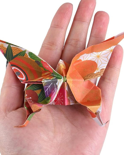 Origami Paper Kit 50 Sheets 70GSM 6 Inch Square Double Sided Color 50 Vivid Japanese Washi Chiyo Colors for Hand Crafts Origami Paper Arts Creativity.Japanese Sakuras