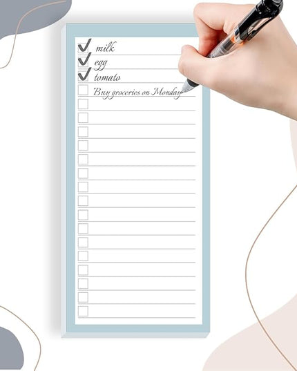 8 Pack Magnetic Notepads for Refrigerator, Assorted Colors Memo Pads with Lined Pages, 30 Sheets Each, Ideal for Grocery Lists, to-Do, & Shopping