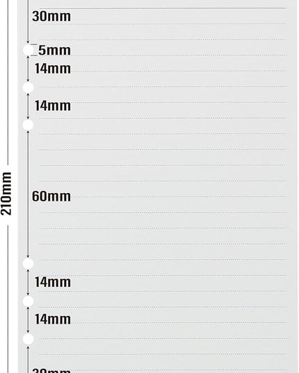 A5 Line Loose Leaf Refill Paper, 210x142mm, 135 Sheets Planner Refills, 6-Ring Binder Refill, 100GSM College Ruled Insert Papers for Notebooks, School, Office, College Notes, Journals & Note-Taking