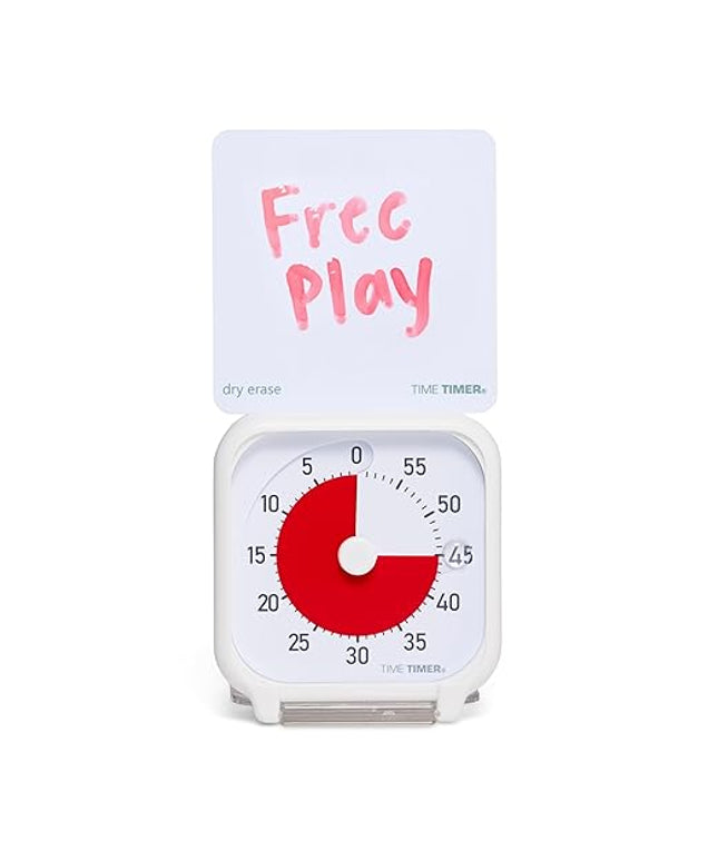 Time Timer 3 Inch Visual Timer – 60-Minute Quiet Portable Countdown Timer for Kids, Teachers, Students & Adults – Helps with Focus, Transitions, ADHD, Autism & Time Blindness – (Red & White)