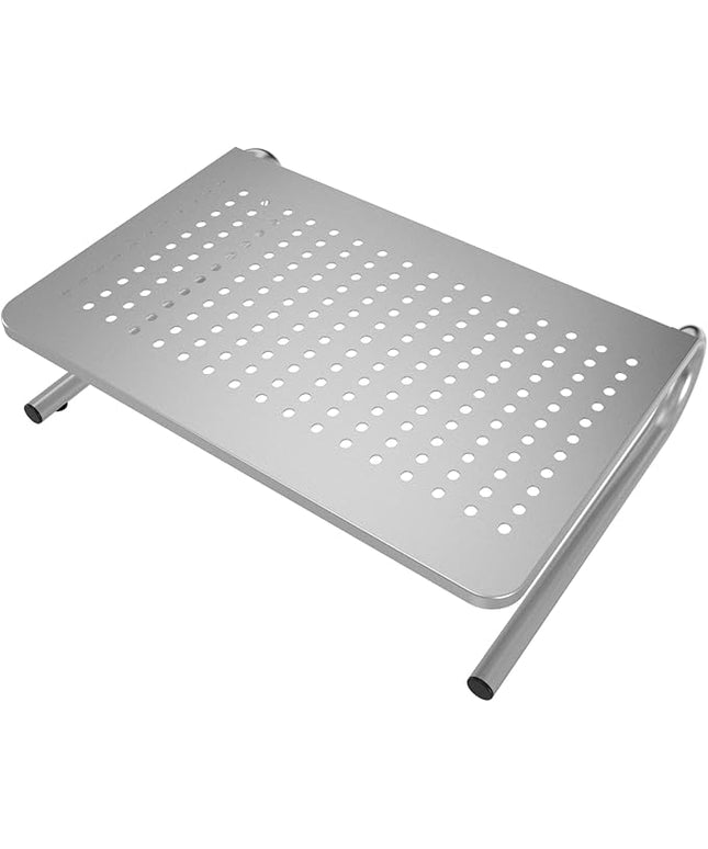suptek Monitor Stand Riser,Computer Monitor Laptop Stand Riser for Desk,Vented Metal Platform Monitor Stand,4 inches Height Underneath Storage for Office,School Supplies(MST004S)