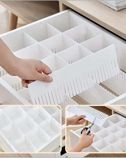 DOITOOL Drawer Dividers Home Drawer Separators 10pcs White 38x11cm High Partition Boards for Clothing and Socks Organization for Bedroom Storage