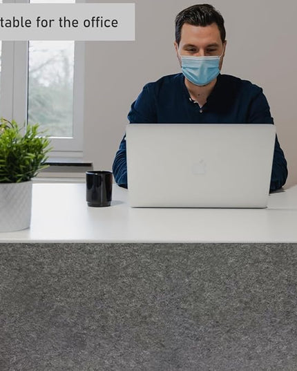 VOVCIG Under Desk Privacy Panel,59 x 19.7 inch Felt Board Modesty Panel is Suitable for Office Desk Cover Skirts, Opaque and Easy to Install