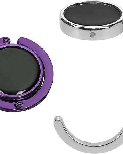 kwmobile Purse Hanger for Table (Set of 2) - Purse Hook for Table - Folding Handbag Hanger - Portable Bag Holder