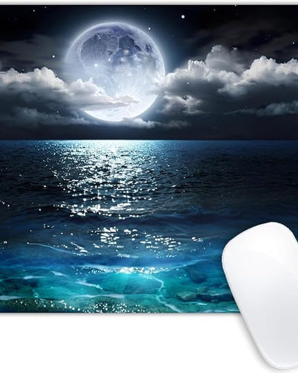 Ocean and Moon Mouse pad Customized Mousepad Non-Slip Rubber Base Mouse Pads for Computers Laptop Office Desk Accessories Mouse pad