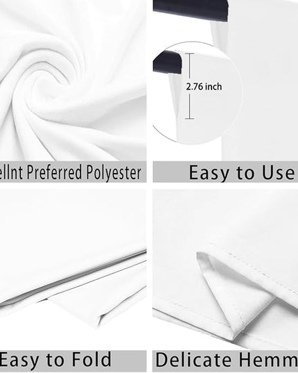 White Photo Backdrop for Photoshoot White Background for Photography Photo Backdrop Curtain for Party 10x20 FT