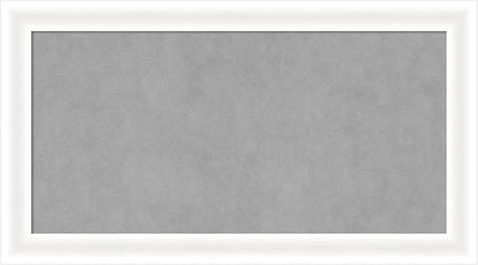 Amanti Art White Framed Magnetic Board 15x27 Small Vision Board for use with Magnets, 100% Metal Sheet to Display Items as Office Decor or for Home Organization in mudroom, Kitchen or Kids Room