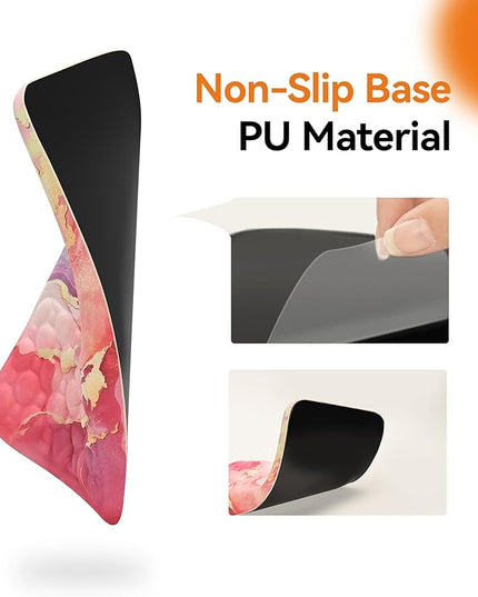 Ospelelf Pink Mouse Pad with Wrist Support Large Ergonomic Office Comfy Pain Relief Mousepad Wrist Rest