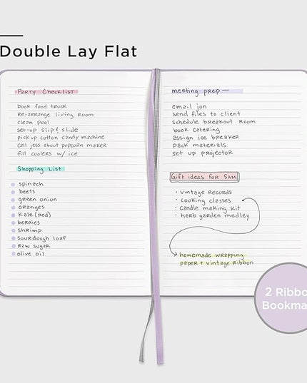 &And Per Se Lined Journal Notebook (5 Packs), 160 Pages, A5 5.7 x 8 inches College Ruled Thick Paper Notebook Journals for Writing, Hardcover Notebooks for Women Men Office School (Lavender)